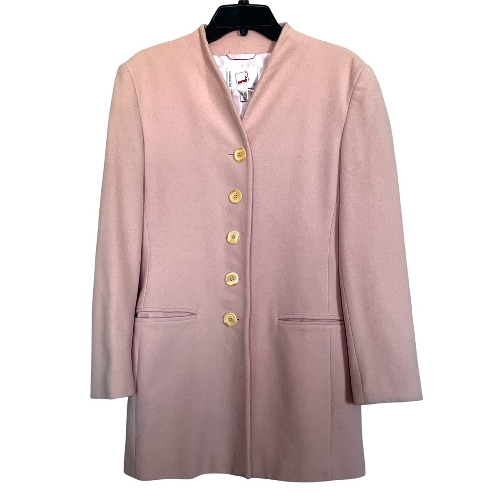 Light Pink Women's Button-Front Coat